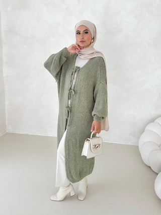 LONG Ella Cardigan OLIVE