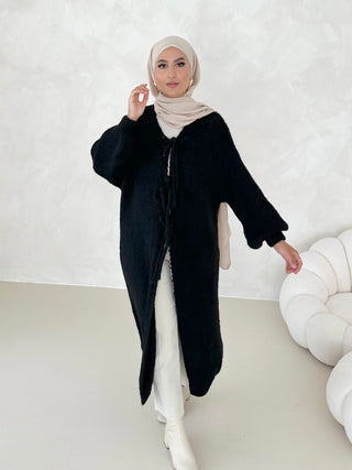 LONG Ella Cardigan BLACK