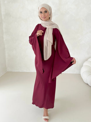 Lamiya Kleid Bordeaux