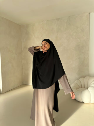 Khimar LONG BLACK