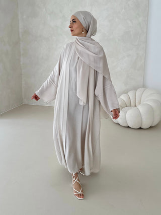 Abu Dhabi 2-Teiler Abaya IVORY