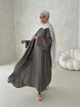 Abu Dhabi 2-Teiler Abaya GREY