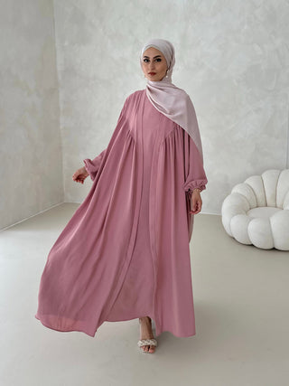 Layla Abaya 2-Teiler Rosa