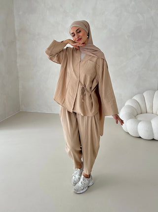 Sara 2-Teiler Beige