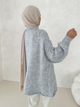 Bell Cardigan LIGHT GREY