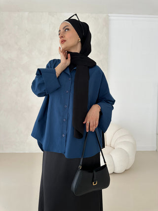 MIA HEMD NAVY