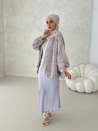 Aicha Kimono TAUPE mit MUSTER