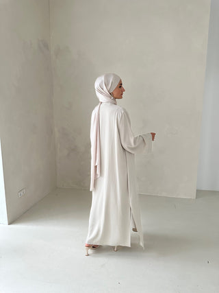 AYLA ABAYA 2-TEILER BEIGE