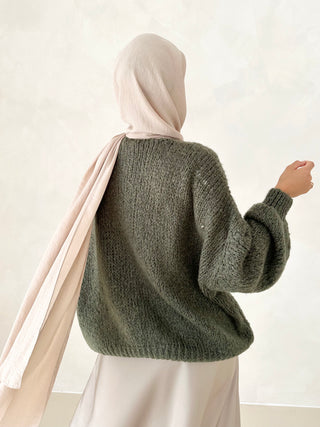 Ella Cardigan DARK OLIVE