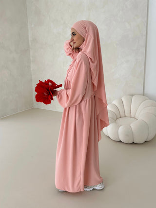 DAILY Abaya SET mit Khimar ROSE