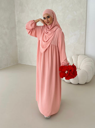 DAILY Abaya SET mit Khimar ROSE