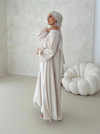 Layla Abaya 2-Teiler IVORY