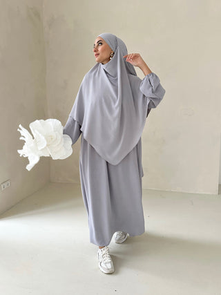 DAILY Abaya SET mit Khimar ICE